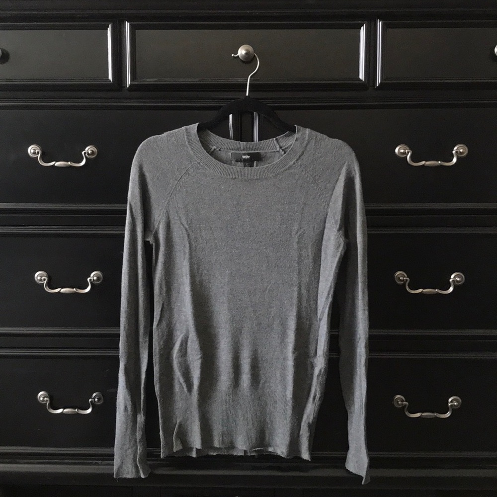 Mossimo light knit grey sweater